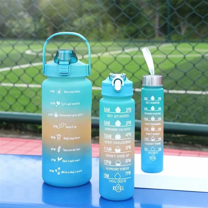 2023 Best Selling Plastic Drink Water Bottle 3 in 1 Set Bottle